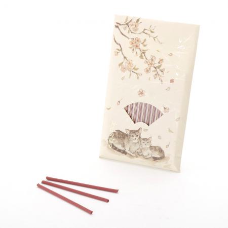 Kousaido Iyashi Neko (Gentle Cat Moments) Scent of Cherry Blossoms 15 sticks (NES-01)