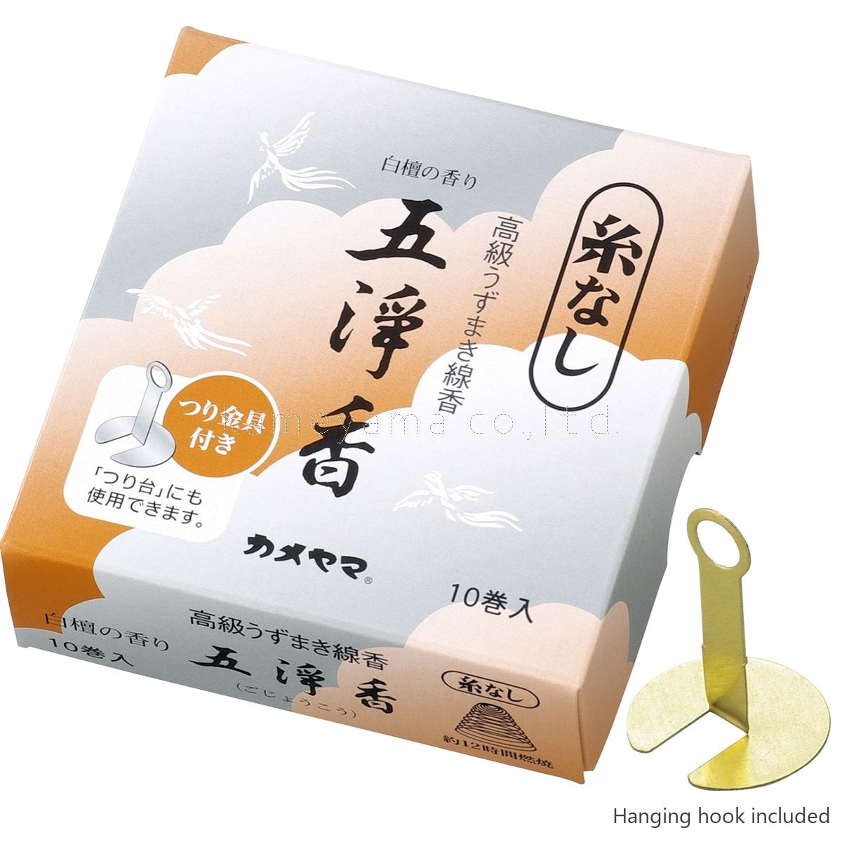 Kameyama Gojoko Spiral Incense 10 coils (No Hanging Thread) (10920410)