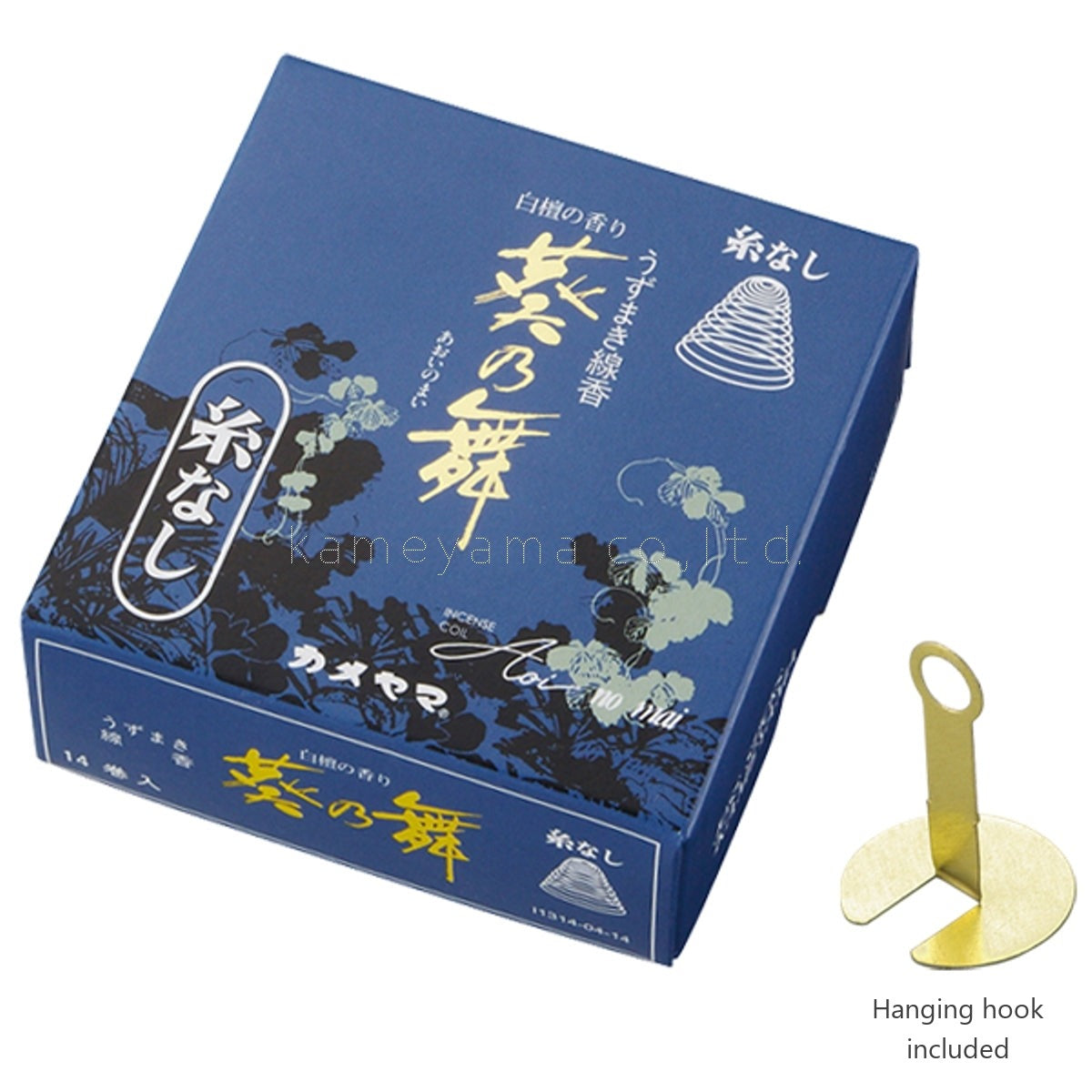 Kameyama Aoinomai Sandalwood 14 coils Spiral Incense (No Hanging Thread) (13140414)