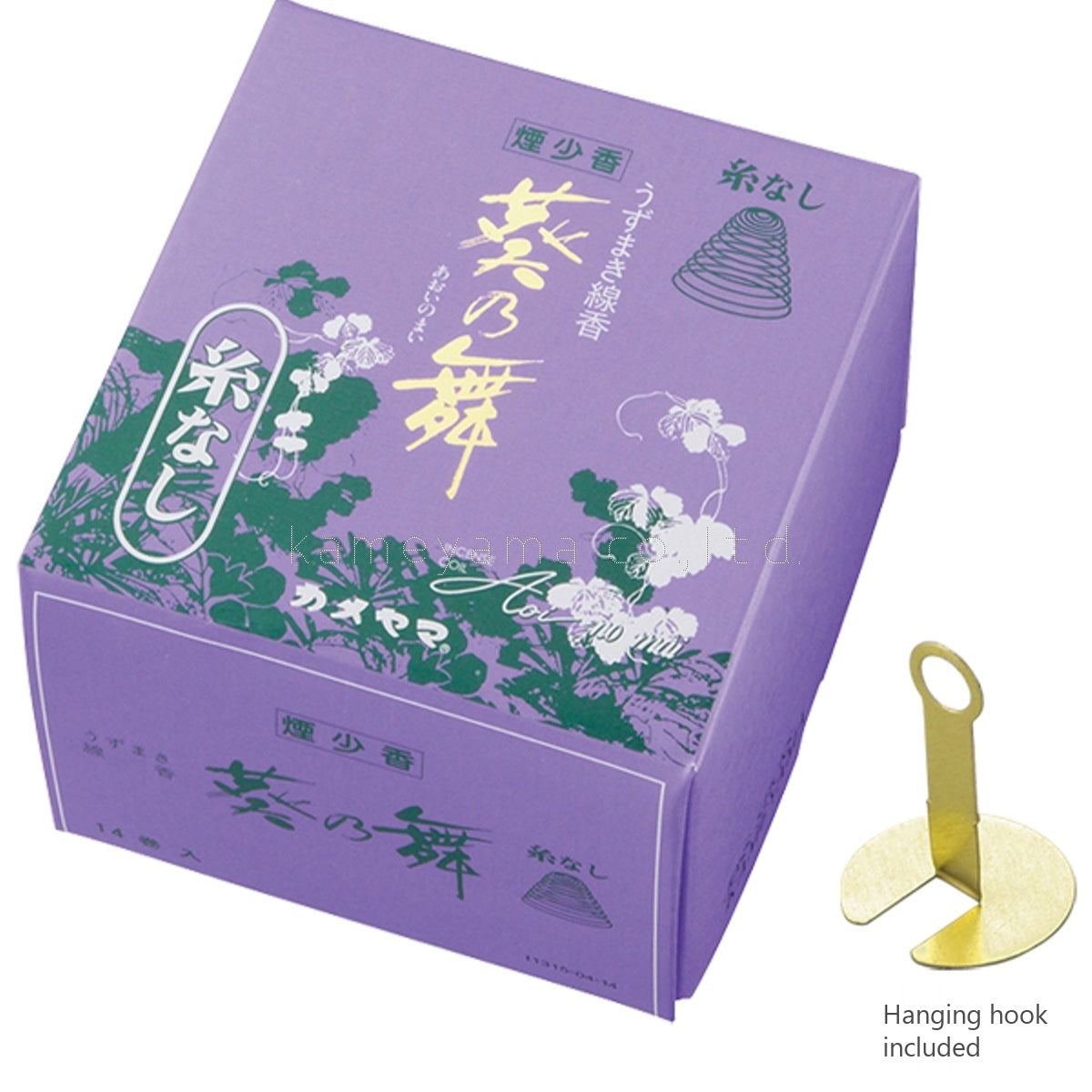 Kameyama Aoinomai Low-Smoke Spiral Incense 14 coils (No Hanging Thread) (13150414)