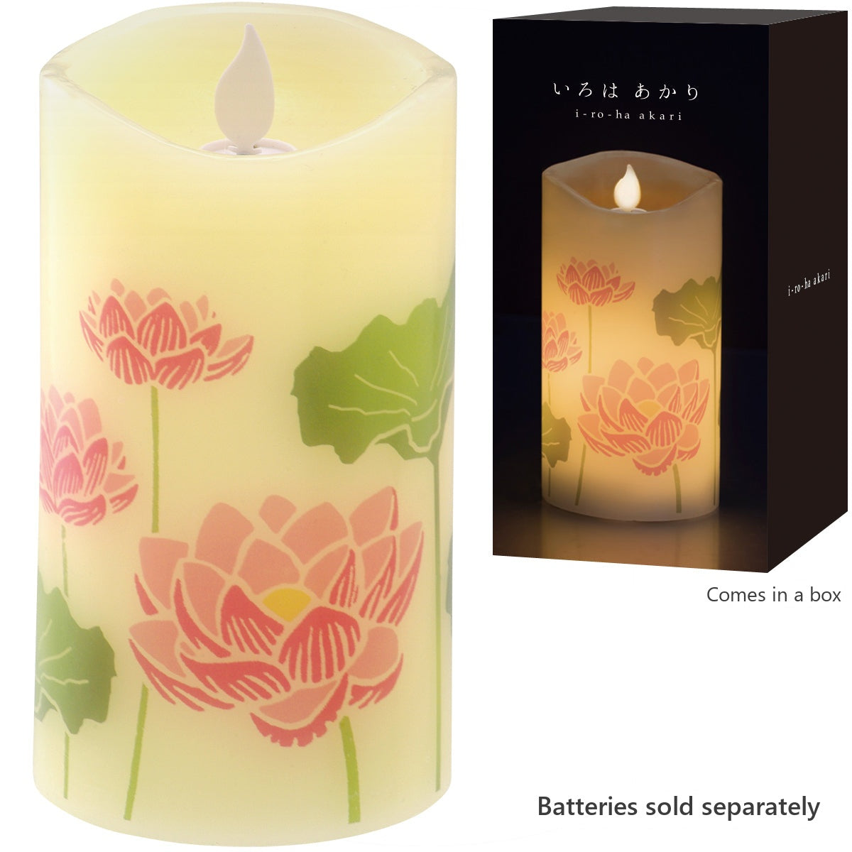 Kameyama Iroha Akari LED Candle Lotus Blossom (Hasu Hana) (76860010)