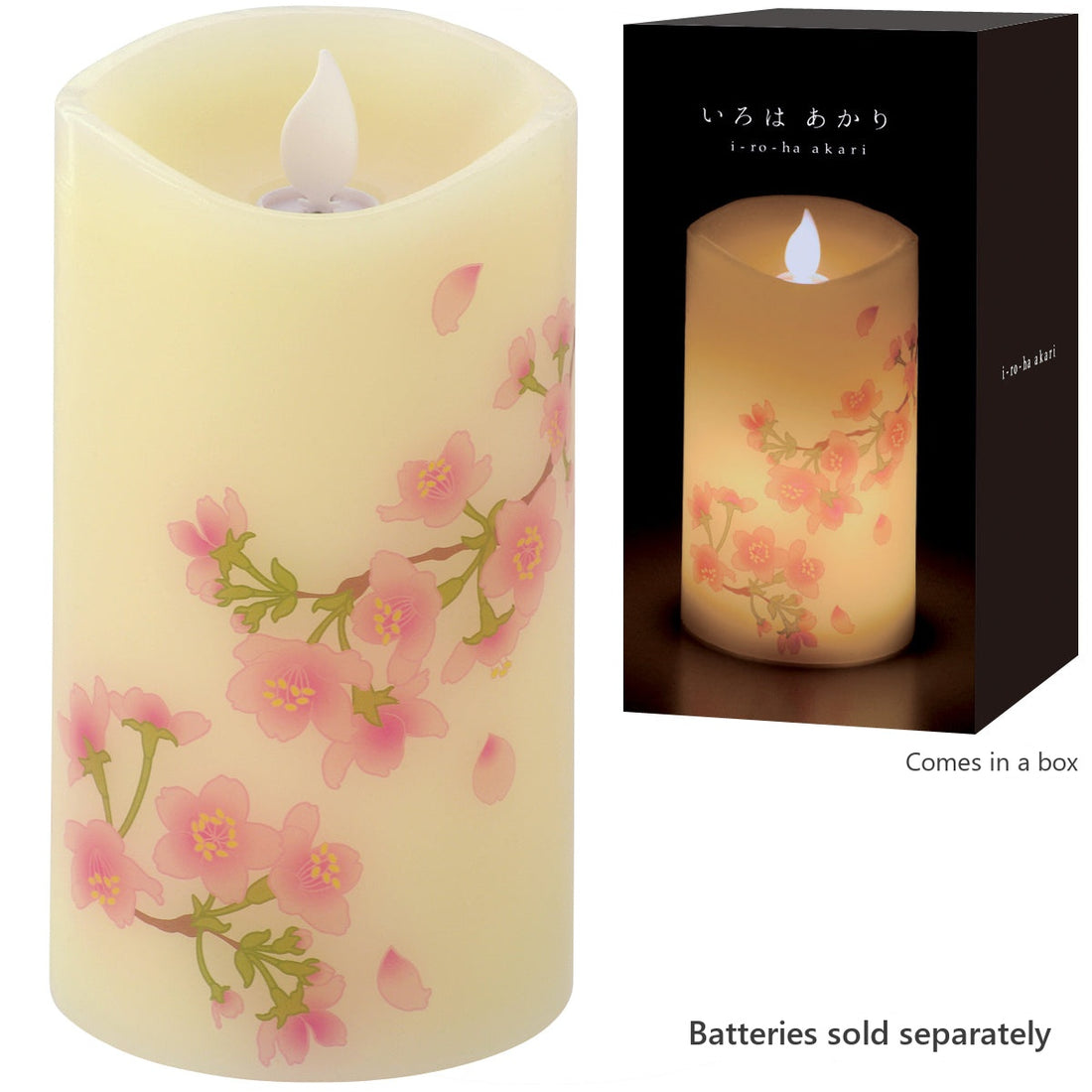 Kameyama Iroha Akari LED Candle Cherry Blossom (Sakura) (76860030)