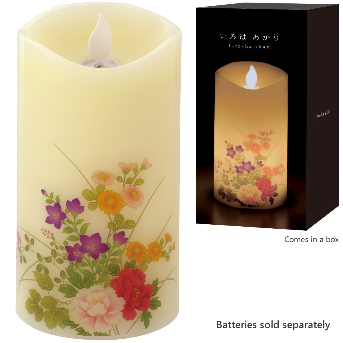 Kameyama Iroha Akari LED Candle Miyabi Japanese Flowers (76860040)