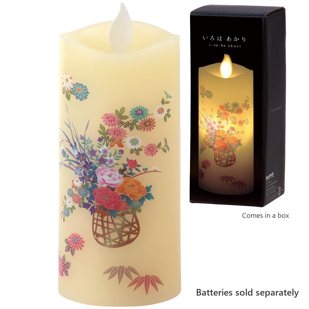 Kameyama Iroha Akari S LED Candle Flower Basket (Hanakago) (76870030)