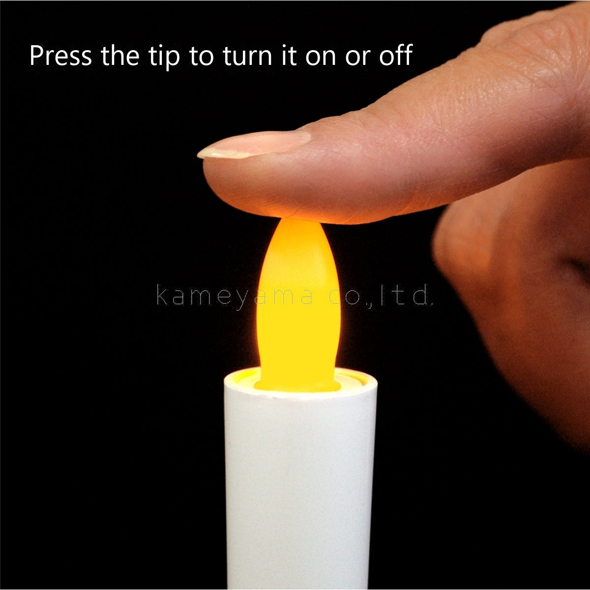 Kameyama Kameyama Battery-Operated LED Altar Candle Gold (96091000GO)