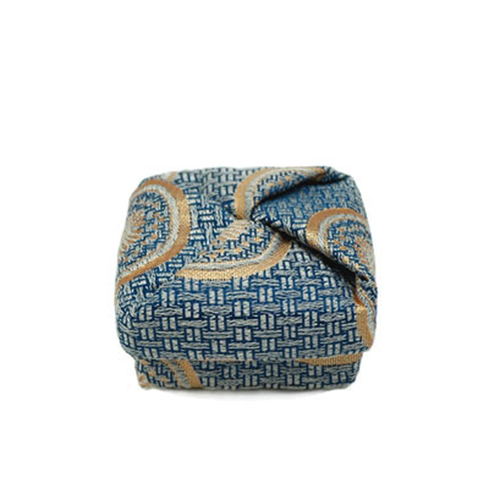 Yamadamatsu Cloth Kogo Incense Container Square No.1 Itoya Rinpo Te (Navy) (24128-1)