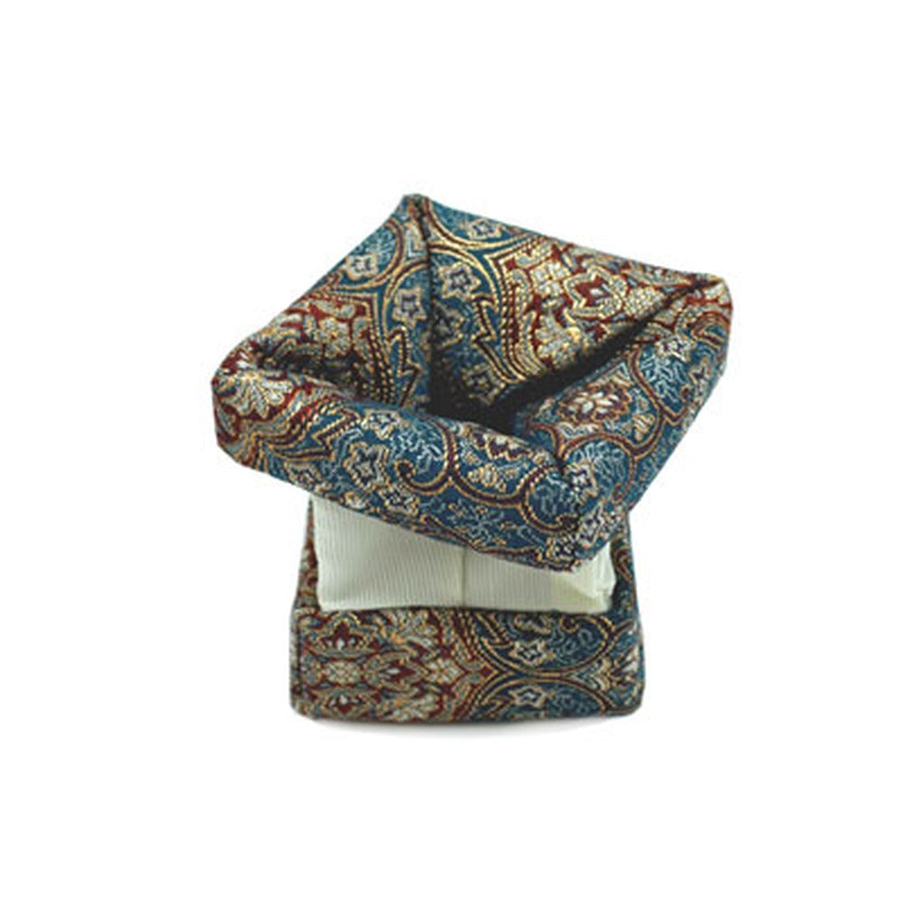 Yamadamatsu Cloth Kogo Incense Container Square No.5 Hanabana Mon (24128-5)