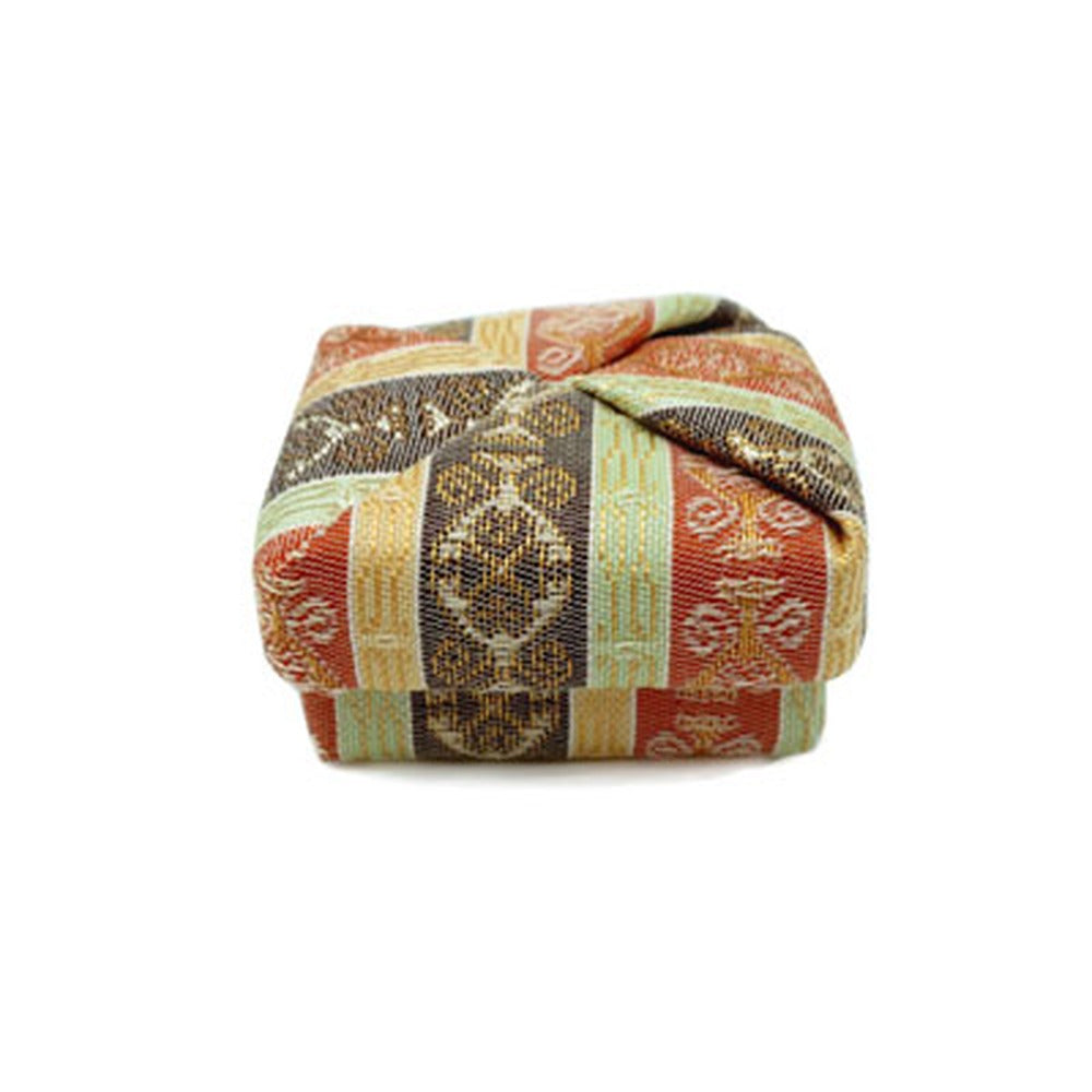 Yamadamatsu Cloth Kogo Incense Container Square No.8 Sakazuki Gara Shima (24128-8)