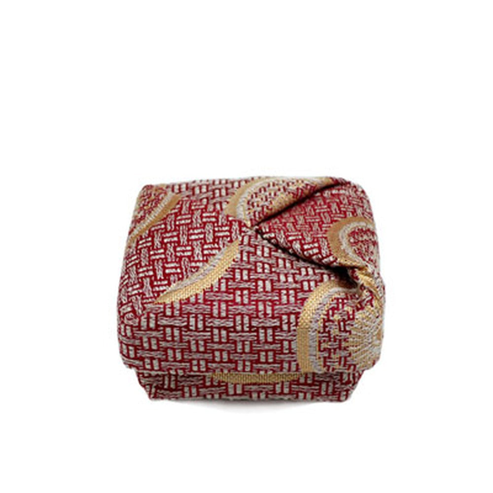 Yamadamatsu Cloth Kogo Incense Container Square No.2 Itoya Rinpo Te (Red) (24128-2)