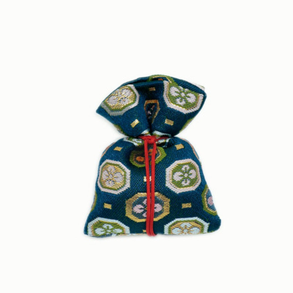 Yamadamatsu Kinran Brocade Drawstring Sachet Cool Colors (81103-1)