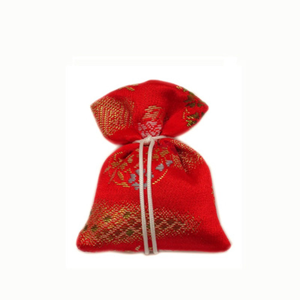 Yamadamatsu Kinran Brocade Drawstring Sachet Warm Colors (81103-5)