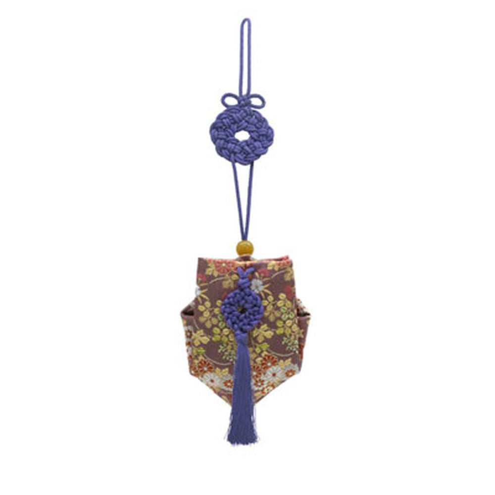 Yamadamatsu Kariroku Jouhin Purple Cord Autumn Grasses Sachet (81504-11)