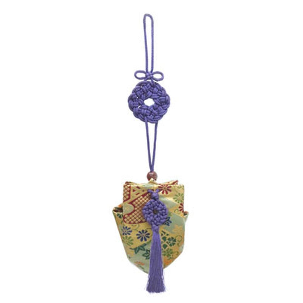 Yamadamatsu Kariroku Jouhin Purple Cord Nishiki Brocade Sachet (81504-14)