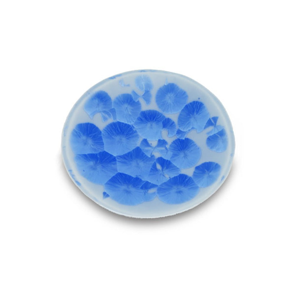 Yamadamatsu Kyoyaki Incense Plate Kyoka Glaze Blue (1381)