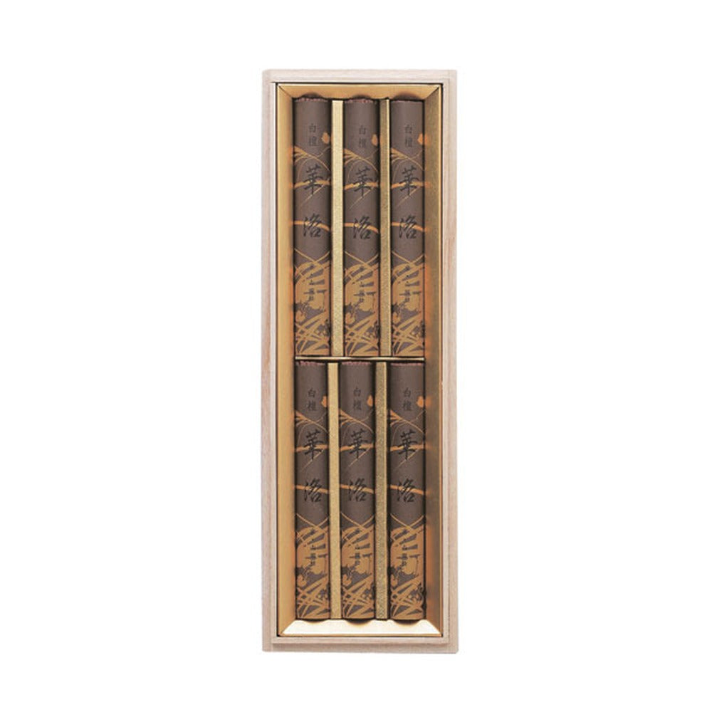 Yamadamatsu Byakudan Karaku 6 Thin Bundles Paulownia Box (72113)