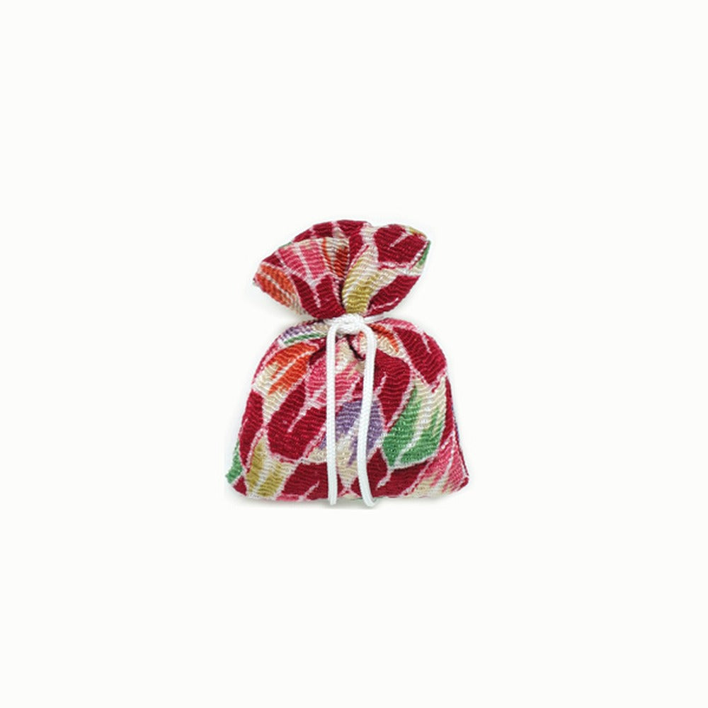 Yamadamatsu Yuzen Small Drawstring Sachet Warm Colors (81202-5)