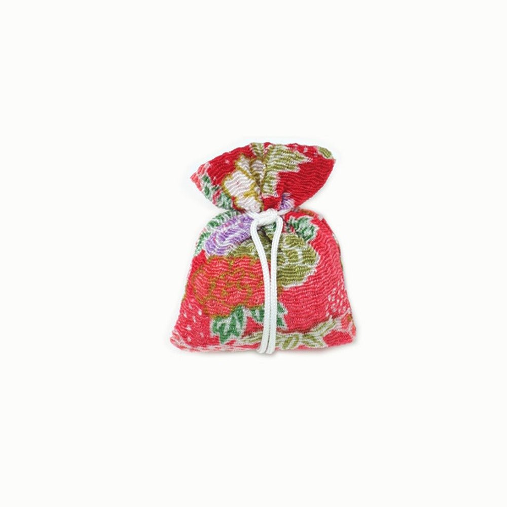 Yamadamatsu Yuzen Small Drawstring Sachet Warm Colors (81202-5)