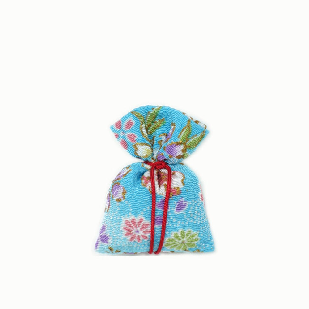 Yamadamatsu Nioibukuro Kinchaku Yuzen Medium Cool Colors Sachet (81212-1)