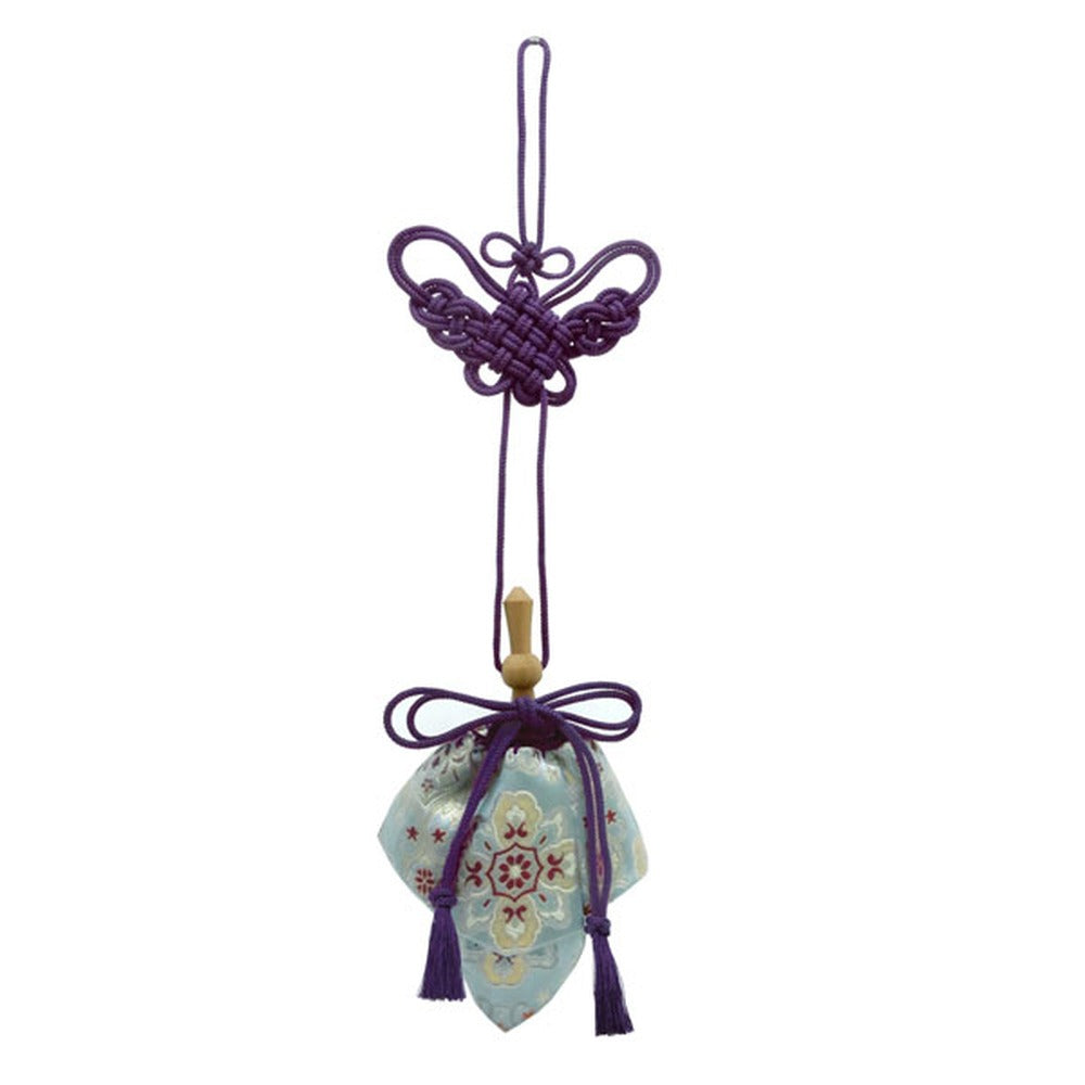 Yamadamatsu Kariroku Gokuhin Purple Cord Floral Crest Sachet (81503-12)