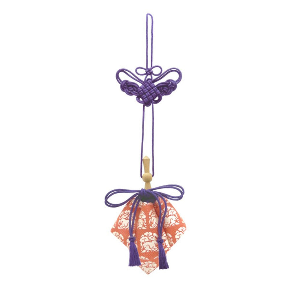 Yamadamatsu Kariroku Gokuhin Purple Cord Rabbit and Flower Gate Sachet (81503-14)