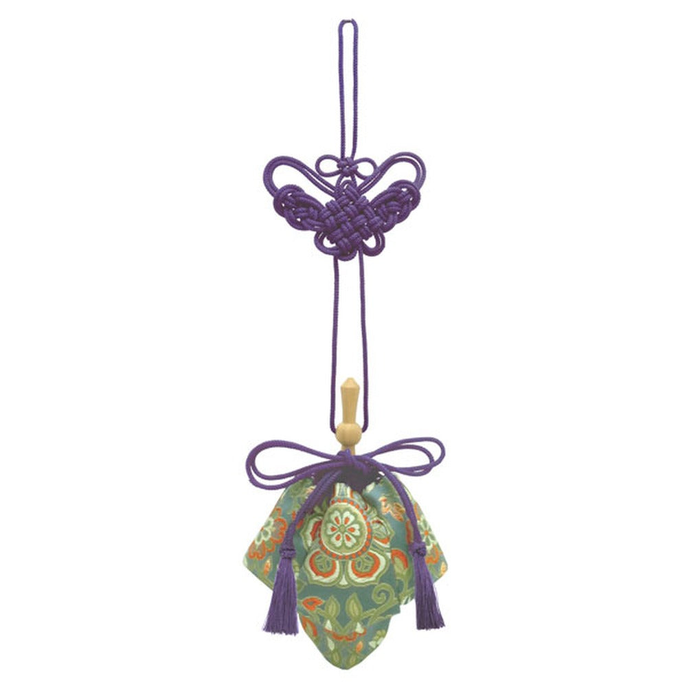 Yamadamatsu Kariroku Gokuhin Purple Cord Large Peony Sachet (81503-8)