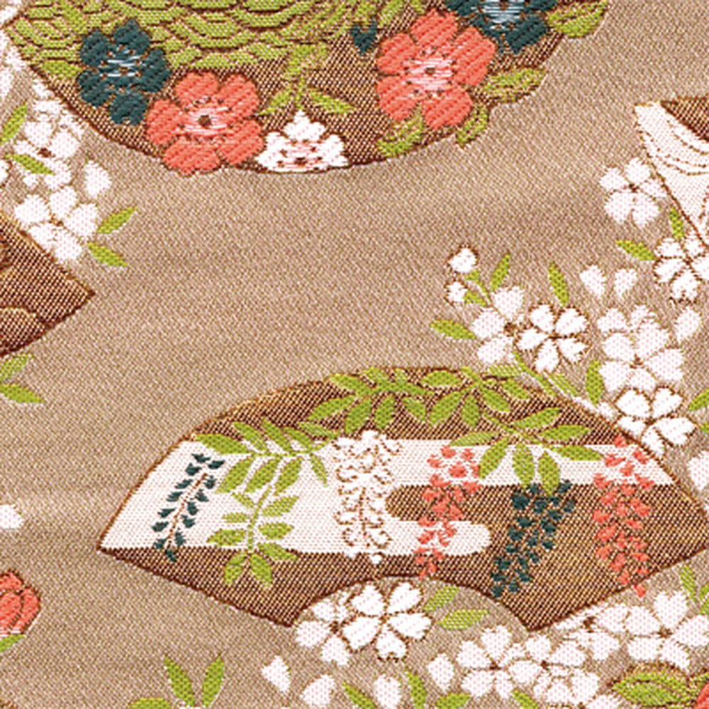 Yamadamatsu Kariroku Jouhin Purple Cord Cherry Blossoms and Folding Fan Sachet (81504-13)