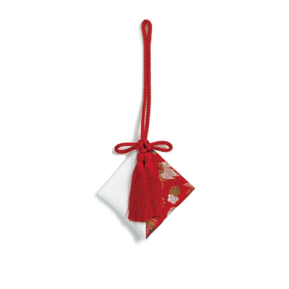 Yamadamatsu Kakekoh Red and White Takarazukushi Hanging Sachet (81715)