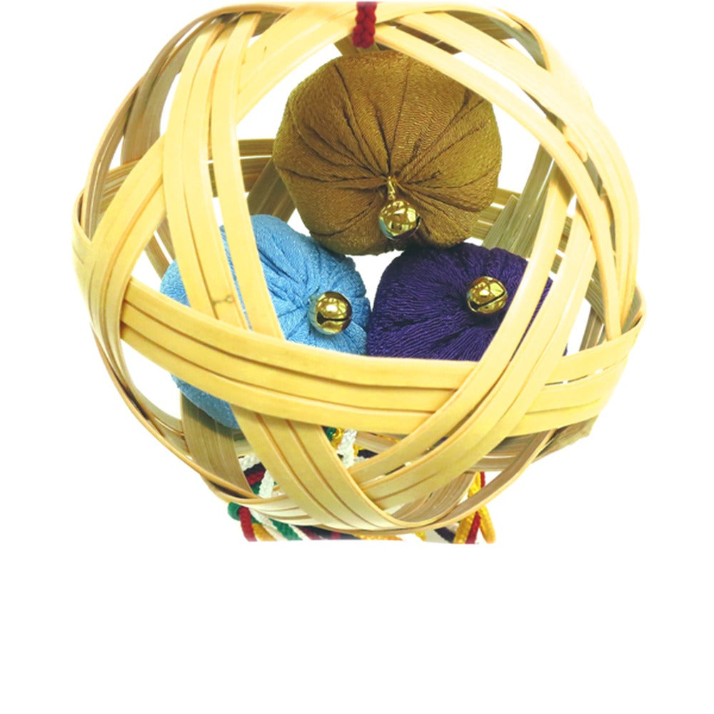 Yamadamatsu Kusudama Scent Sachet Ornament with Hanging Stand Set Purple Ball (81802-2)