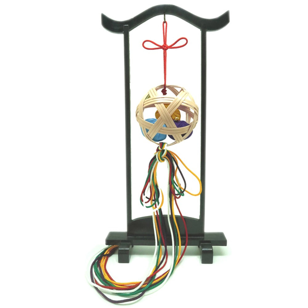 Yamadamatsu Kusudama Scent Sachet Ornament with Hanging Stand Set Purple Ball (81802-2)