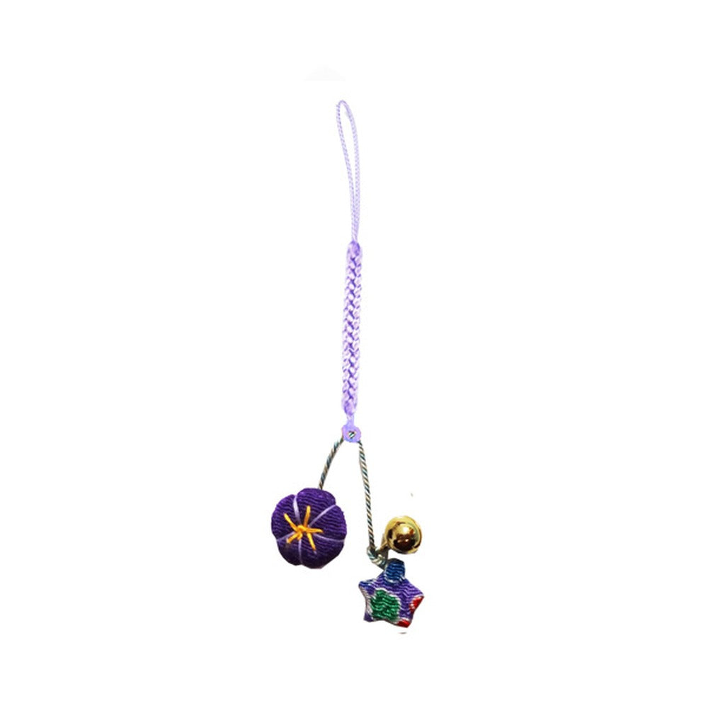 Yamadamatsu Hana Kyoka Yurari Netsuke Charm August Bellflower (82508)