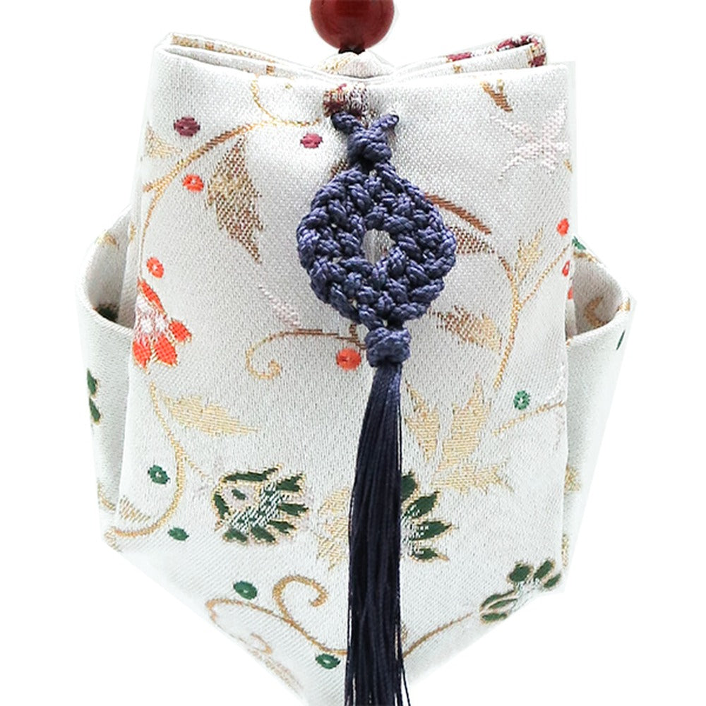 Yamadamatsu Kariroku Jouhin Decorative Hanging Stand Set Purple Cord Arabesque (81803-8)
