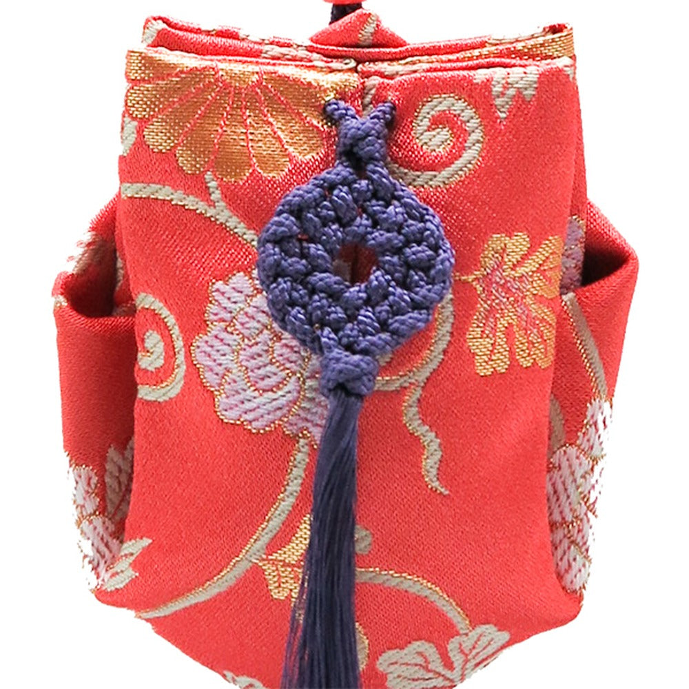 Yamadamatsu Kariroku Jouhin Decorative Hanging Stand Set Purple Cord Peony Arabesque (81803-9)