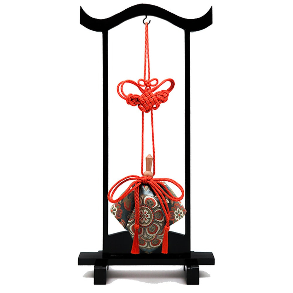 Yamadamatsu Kariroku Gokuhin Decorative Hanging Stand Set Red Cord Large Peony (81809-1)