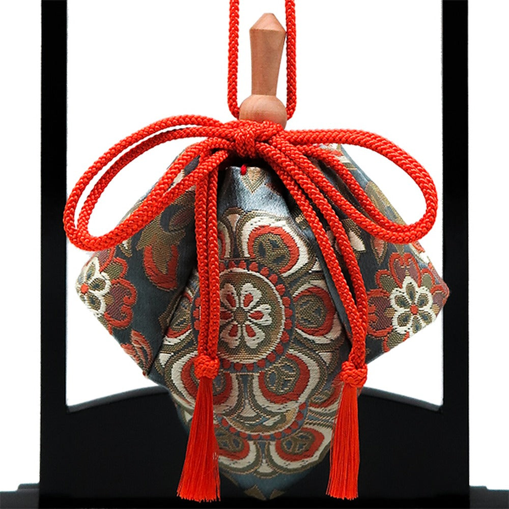 Yamadamatsu Kariroku Gokuhin Decorative Hanging Stand Set Red Cord Large Peony (81809-1)