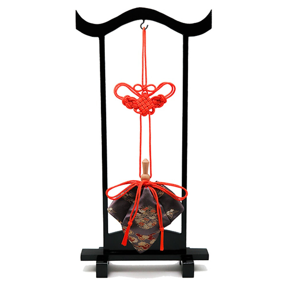 Yamadamatsu Kariroku Gokuhin Decorative Hanging Stand Set Red Cord Cloud Roundel (81809-3)