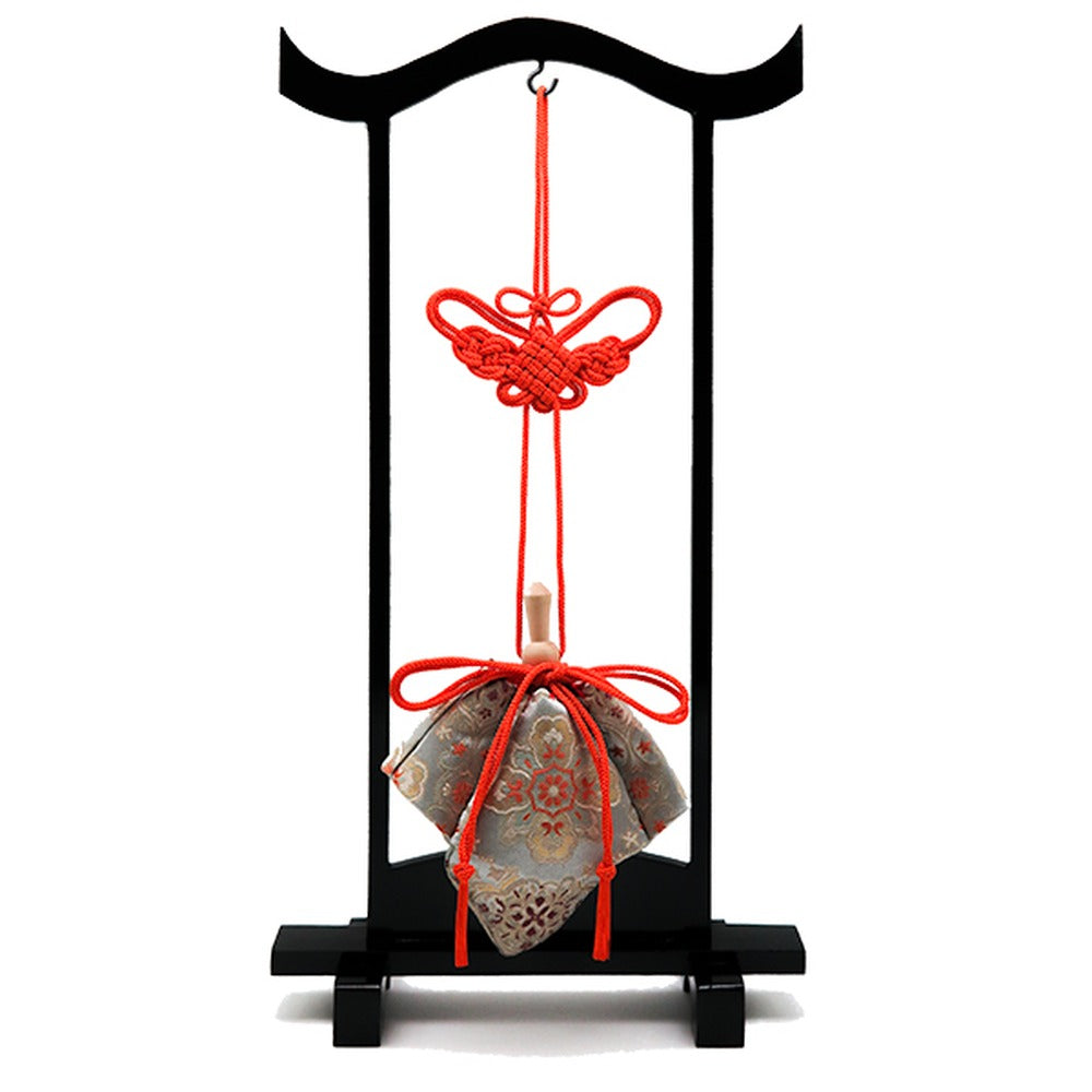 Yamadamatsu Kariroku Gokuhin Decorative Hanging Stand Set Red Cord Flower Crest (81809-5)