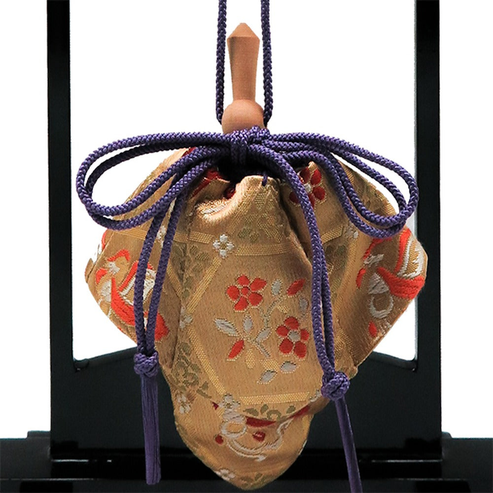Yamadamatsu Kariroku Gokuhin Ornament with Hanging Stand Gift Set Purple Cord Phoenix (81809-11)